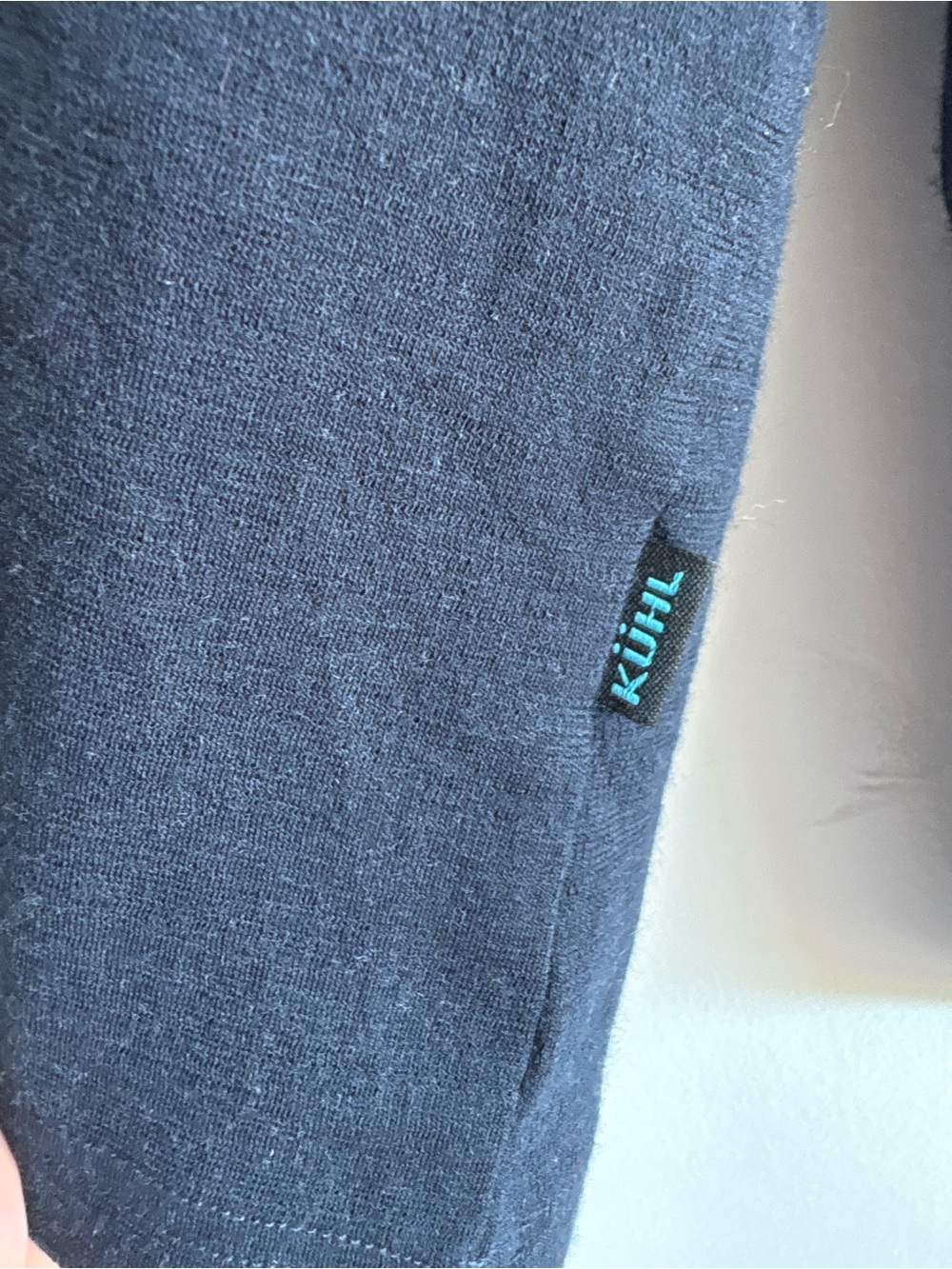 KÜHL Interceptr Merino Wool Quarter Zip Pullover Navy Sweater Men’s Large - Picture 4 of 13